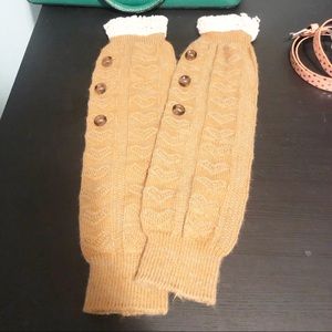 🍀4/$10 Cute Knitted Heart Pattern Leg Warmers